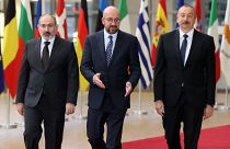 Ermenistan Başbakanı Paşinyan ve Azerbaycan Cumhurbaşkanı Aliyev