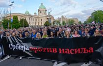 تظاهرات ضد خشونت در صربستان