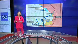 Vakulina vor Ukraine-Karte