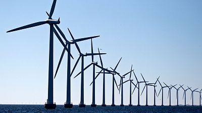 Turbine eoliche a Flakfortet, vicino a Copenaghen, Danimarca