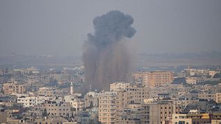  Israeli airstrike, in Gaza Strip, Friday, May 12