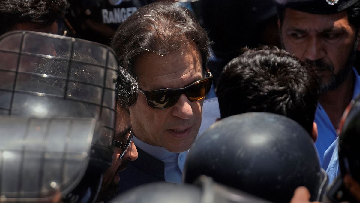 رئيس الوزارء الباكستاني السابق عمران خان في إسلام أباد. 2023/05/12