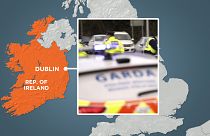 Gardaí confirmed Dublin protest saw items set ablaze in side street