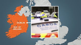Gardaí confirmed Dublin protest saw items set ablaze in side street