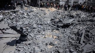القصف الذي طال بيت لاهية بقطاع غزة