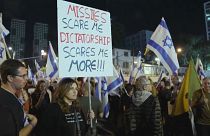 Anti-government protestors in Tel Aviv, Israel, May 13, 2023