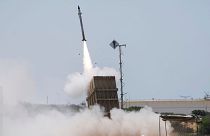 شلیک سامانه ضد موشکی گنبد آهنین اسرائیل