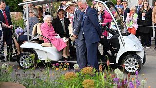 Royals in bloom - the late Queen Elizabeth at last year's Chelsea Flower Show