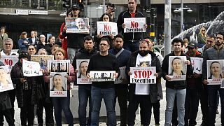 عکس آرشیوی از تجمع اعتراضی در استکلهم در مخالفت با حکم اعدام احمدرضا جلالی