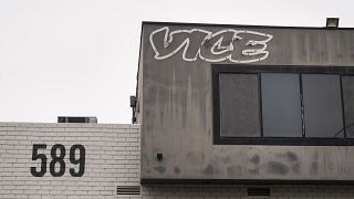 Vice Media's office building is seen in Los Angeles, Monday, May 15, 2023. Vice Media is filing for Chapter 11 bankruptcy protection