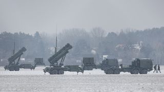 منصات إطلاق صواريخ باتريوت للدفاع الجوي في بولندا 