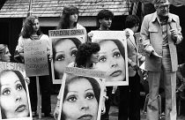 Pardon Sophia - a rally in New York's Little Italy calling for the release of Sophia Loren in 1982