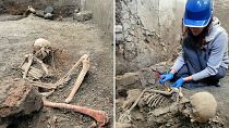 Two new skeletons found at Pompeii