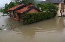 затопленная деревня в Боснии
