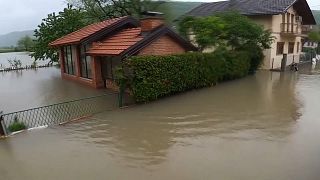 затопленная деревня в Боснии