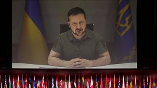 Az ukrán elnök videóüzenetet küldött az ülés résztvevőinek