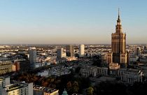 Vista aerea de Varsovia. 