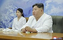 الزعيم الكوري الشمالي رفقة ابنته