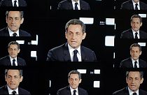 Nicolas Sarkozy lors d'une intervention télévisée en 2012