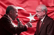 The two candidates in the second round of the Turkish presidential election: Recep Tayyip Erdoğan and Kemal Kılıçdaroğlu