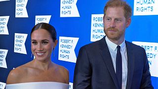FILE: Prince Harry and Meghan, Duke and Duchess of Sussex, in New York City, December 2022