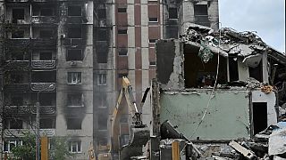 Schäden in Kiew durch russsiche Angriffe