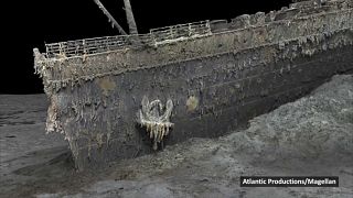 صور ثلاثية الأبعاد تم انتاجها من خلال التقاط 720 ألف صورة لحطام السفينة في قاع المحيط
