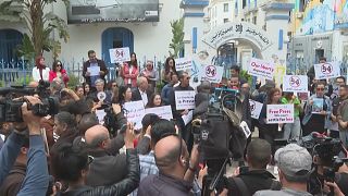 Tunisian journalists protest anti-terror laws