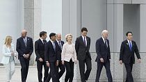 Líderes políticos reunidos para el inicio de la Cumbre del G7 en Hiroshima