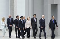 Líderes políticos reunidos para el inicio de la Cumbre del G7 en Hiroshima