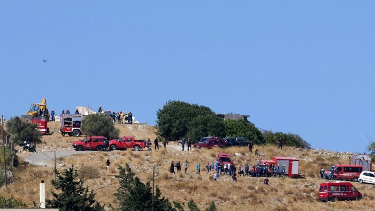 FILE: Situation after a strong earthquake in Arkalochori village on the southern island of Crete, Greece, Sept. 27, 2021. 