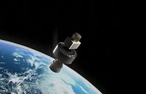 Image shows concept render of Space Forge new reusable satellite system.
