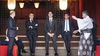 Los líderes del G7 participantes en la cumbre de Hiroshima, Japón