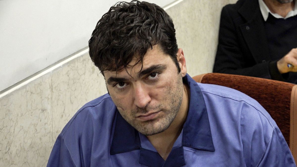 FILE: one of the three executed men, Majid Kazemi attends his trial at the court in the city of Isfahan - Mizan News Agency on Jan. 9, 2023