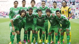 منتخب العراق قبل المباراة النهائية (المركز الثالث) لكأس العالم تحت 20 سنة أمام غانا على ملعب علي سامي ين أرينا في اسطنبول - تركيا.2013/07/13