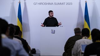 Volodímir Zelenski, en la cumbre del G7 en Hiroshima, el 21 de mayo de 2023