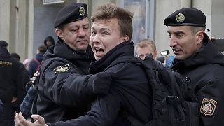 2017-es felvétel a fiatal belorusz ellenzéki őrizetbe vételéről