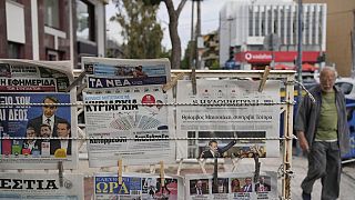Portadas de la prensa griega un día después