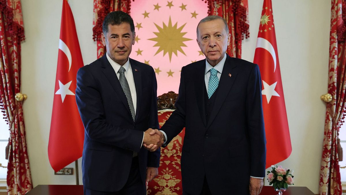 رجب طیب اردوغان، رئیس جمهور ترکیه و سینان اوغان، نامزد انتخابات ترکیه