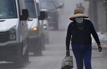 La lluvia de material incandescente y ceniza obligó a las autoridades mexicanas a elevar al máximo la alerta