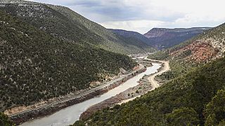 Der Colorado River führt Niedrigwasser, 12. April 2023 