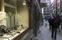 Улица ювелирных лавок в Антверпене