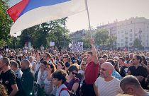 Mass protests demand political change in Serbia
