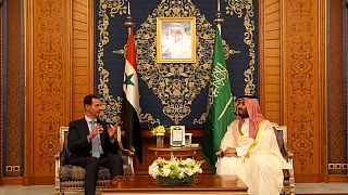 دیدار محمد بن سلمان، ولیعهد عربستان سعودی با بشار اسد، رئیس جمهوری سوریه