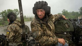 Украинские танкисты под Бахмутом