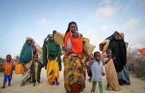 صوماليون يفرون من المناطق المنكوبة بالجفاف