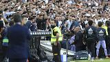 Momento en el que el futbolista Vinícius Jr. recibió insultos racistas en el estadio Mestalla 