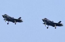 طائرات أف-35 اليابانية في سماء منطقة ميساوا شمال اليابان. 2019/08/01