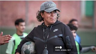 Hasna Doumi, Morocco's first women's football coach, saves her club