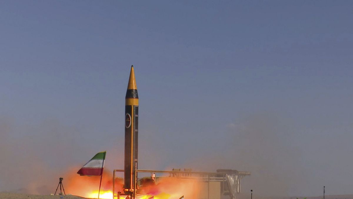 L'Iran dévoile Kheibar, un nouveau missile balistique, le 25 mai 2023.